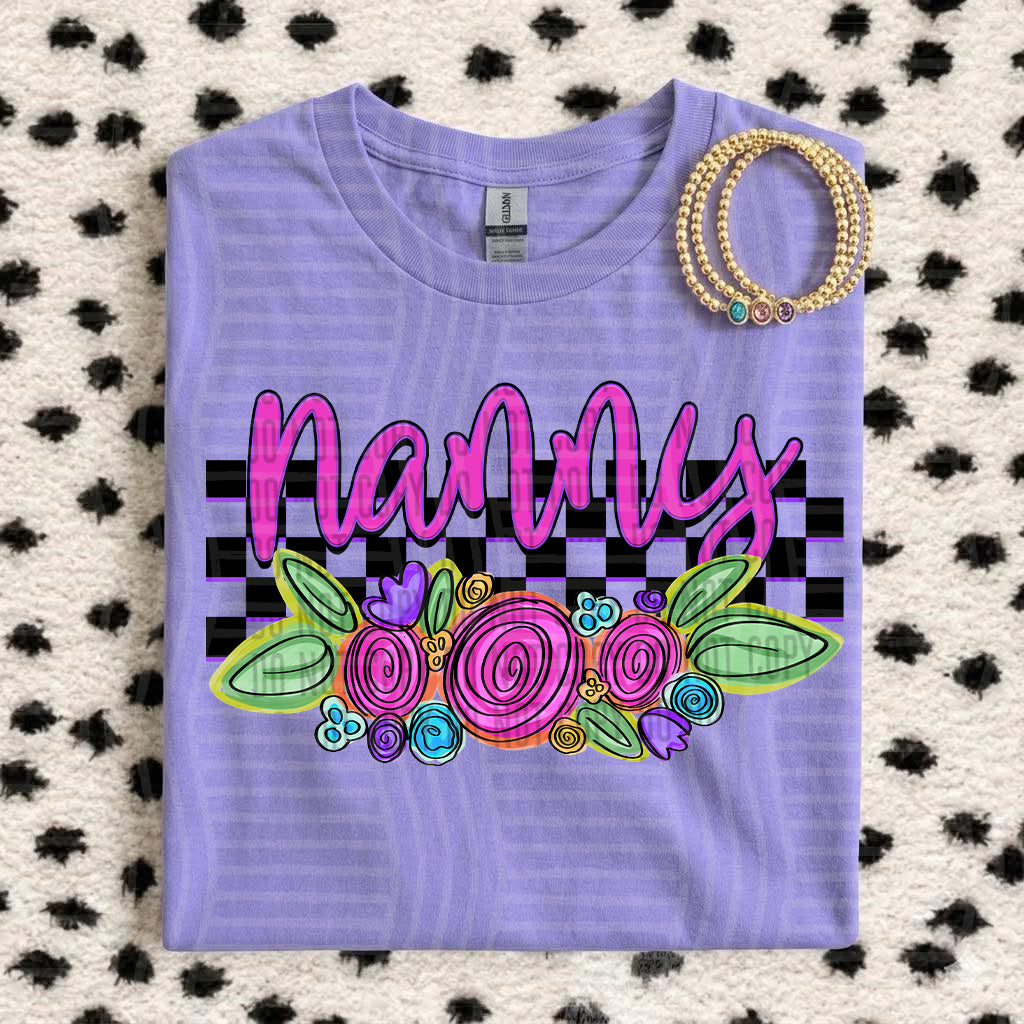NANNY CHECKERS FLOWERS