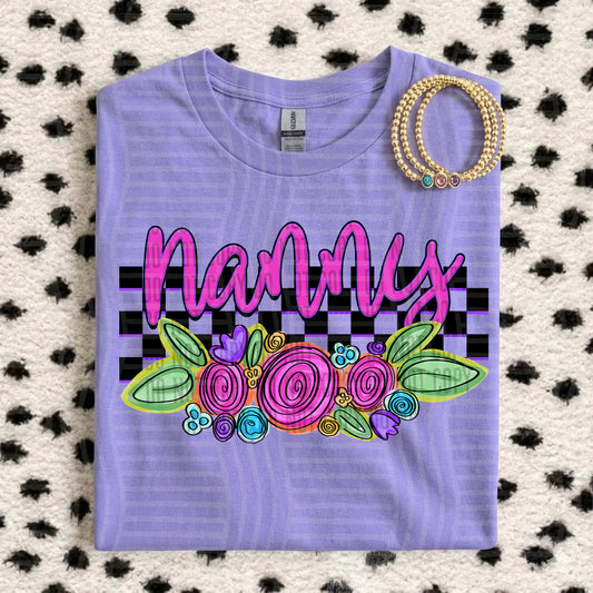 NANNY CHECKERS FLOWERS
