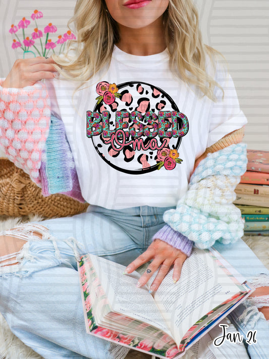 BLESSED OMA CHEETAH FLORAL