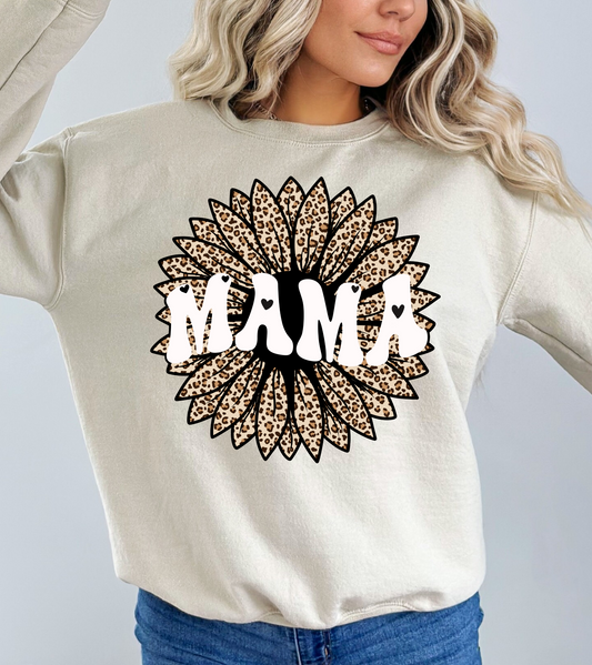 Mama, cheetah print flower
