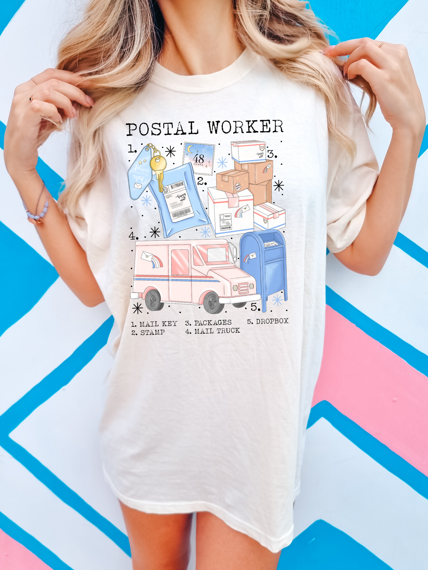 Postal worker-blue