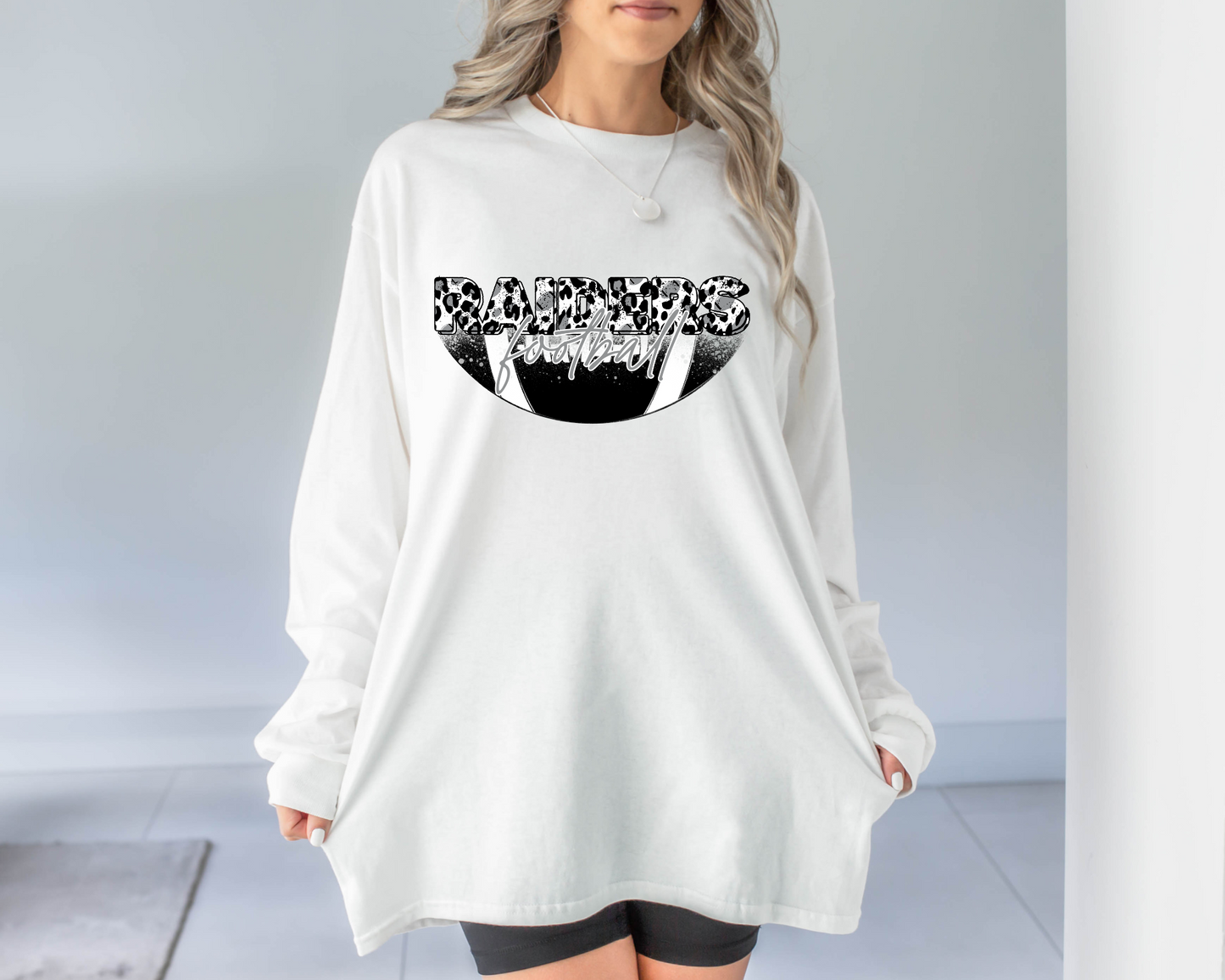 Raiders football - cheetah print