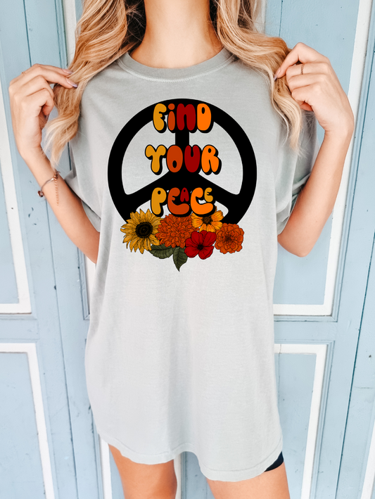 Find your peace- red, yellow , and orange