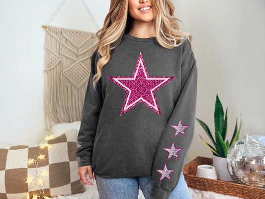 Cowboys Glitter Football - FRONT ONLY