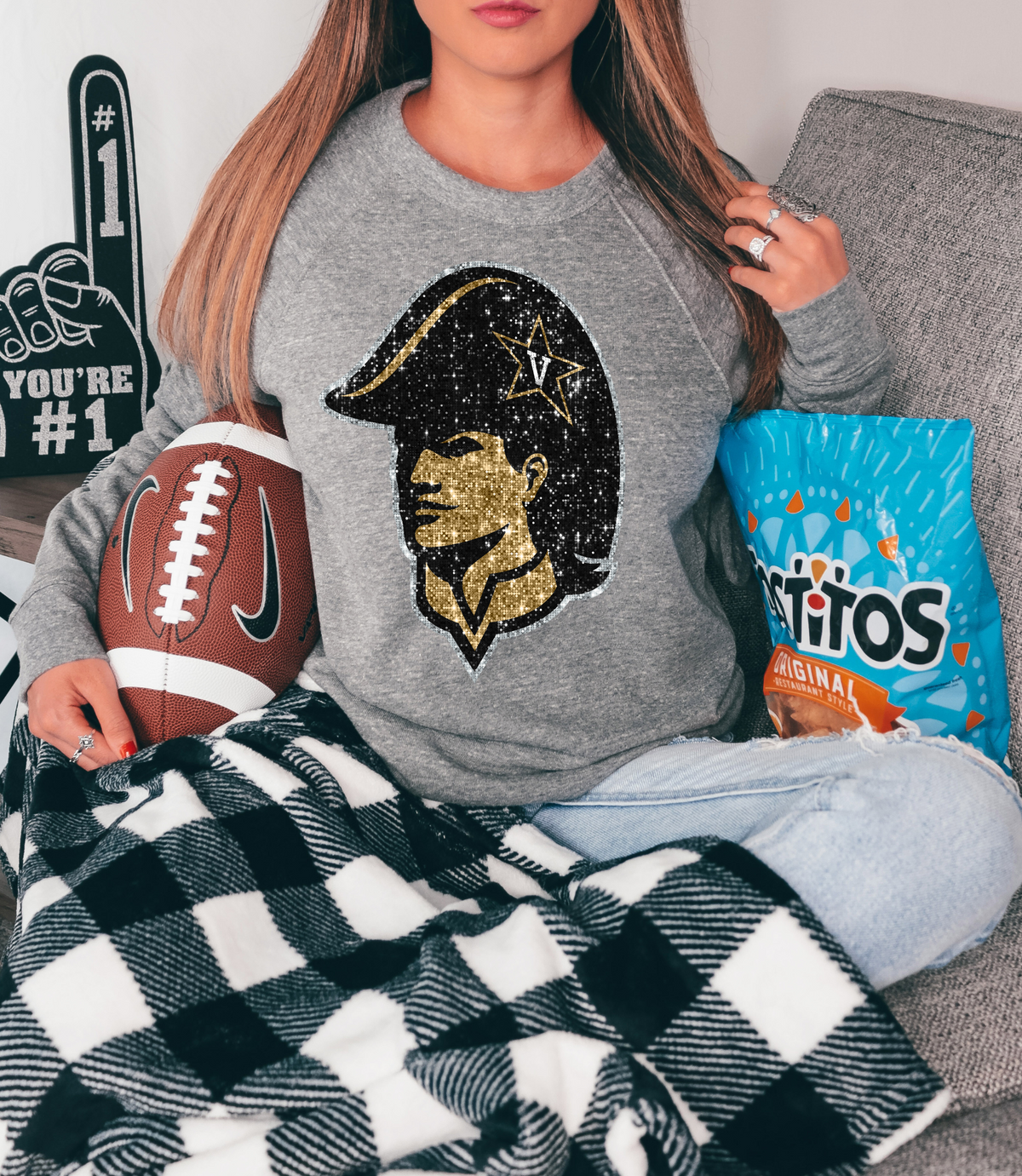 Vanderbilt Glitter - DTF Print