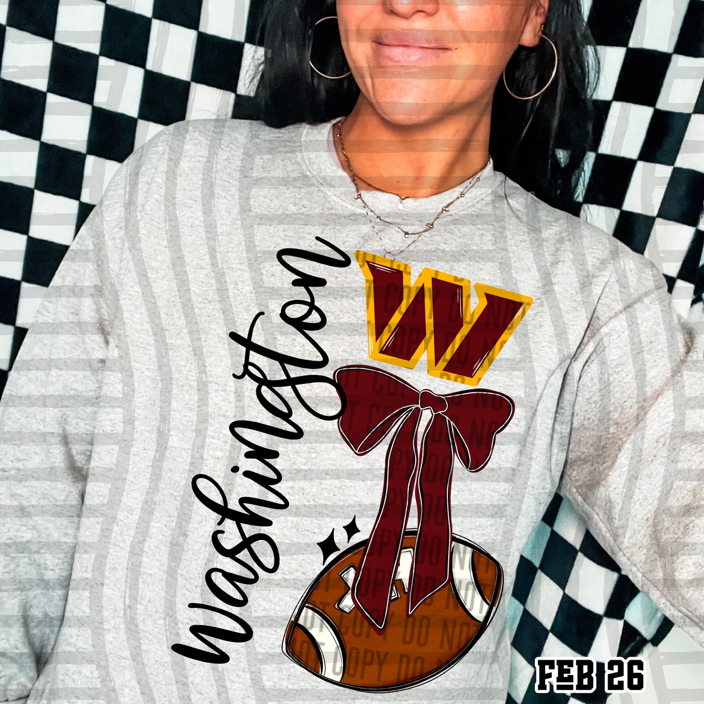 WASHINGTON COMMANDERS FOOTBALL BOW