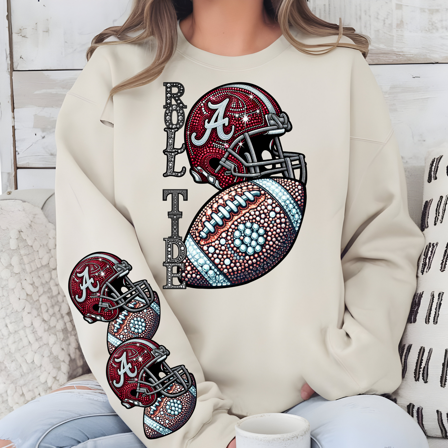Diamond Studded - Roll Tide - CHEST