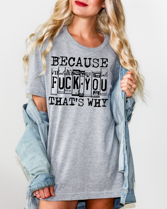 Because Fuck You Thats Why