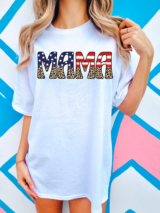 Stars & Stripes Leopard Mama