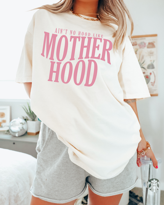 Motherhood Pink Letters