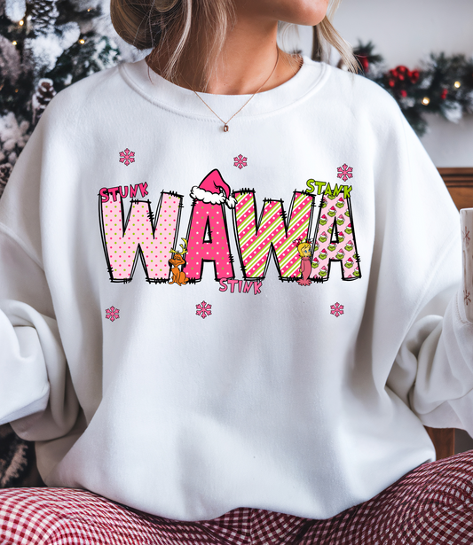 Wawa Grinch Christmas Doodle