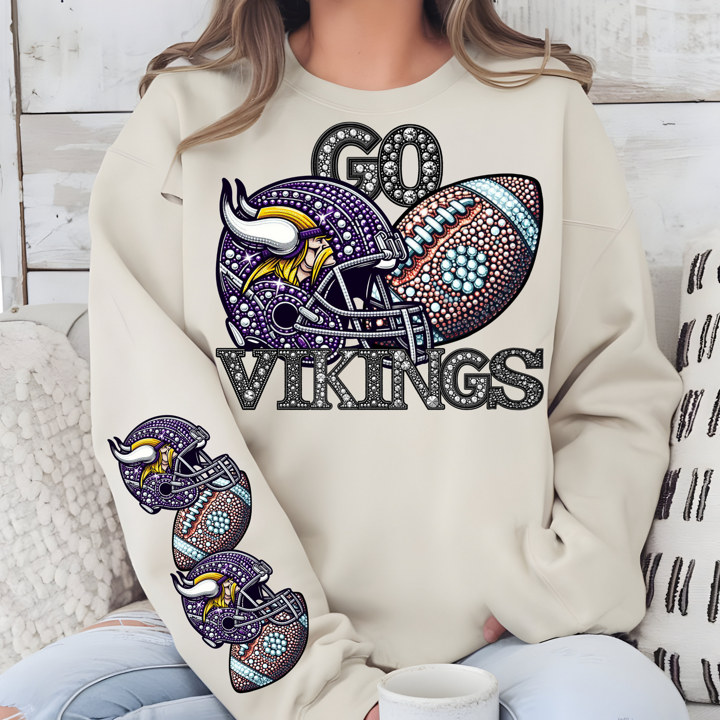 Diamond Studded - Vikings - CHEST
