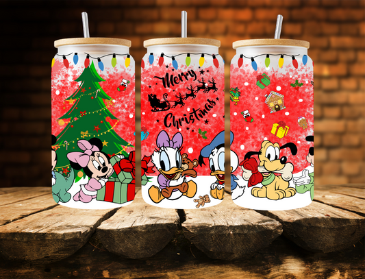 Merry Christmas Baby Mickey and Friends (RED) - UV Libby Wrap