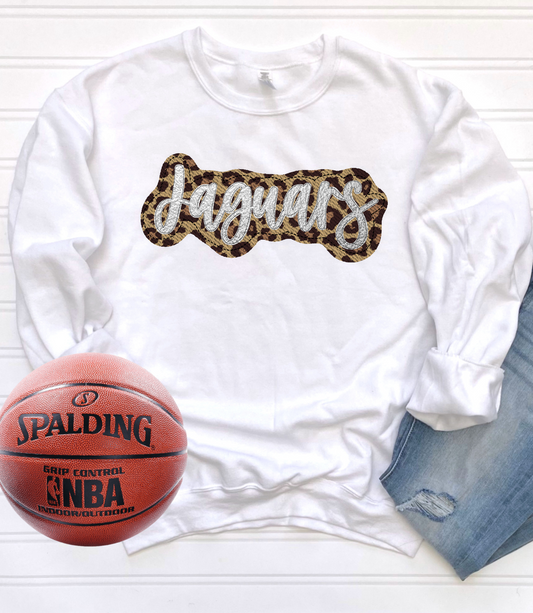 Jaguars - cheetah print and white