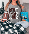 Mustangs (DK MAROON/WHITE) - DTF Print