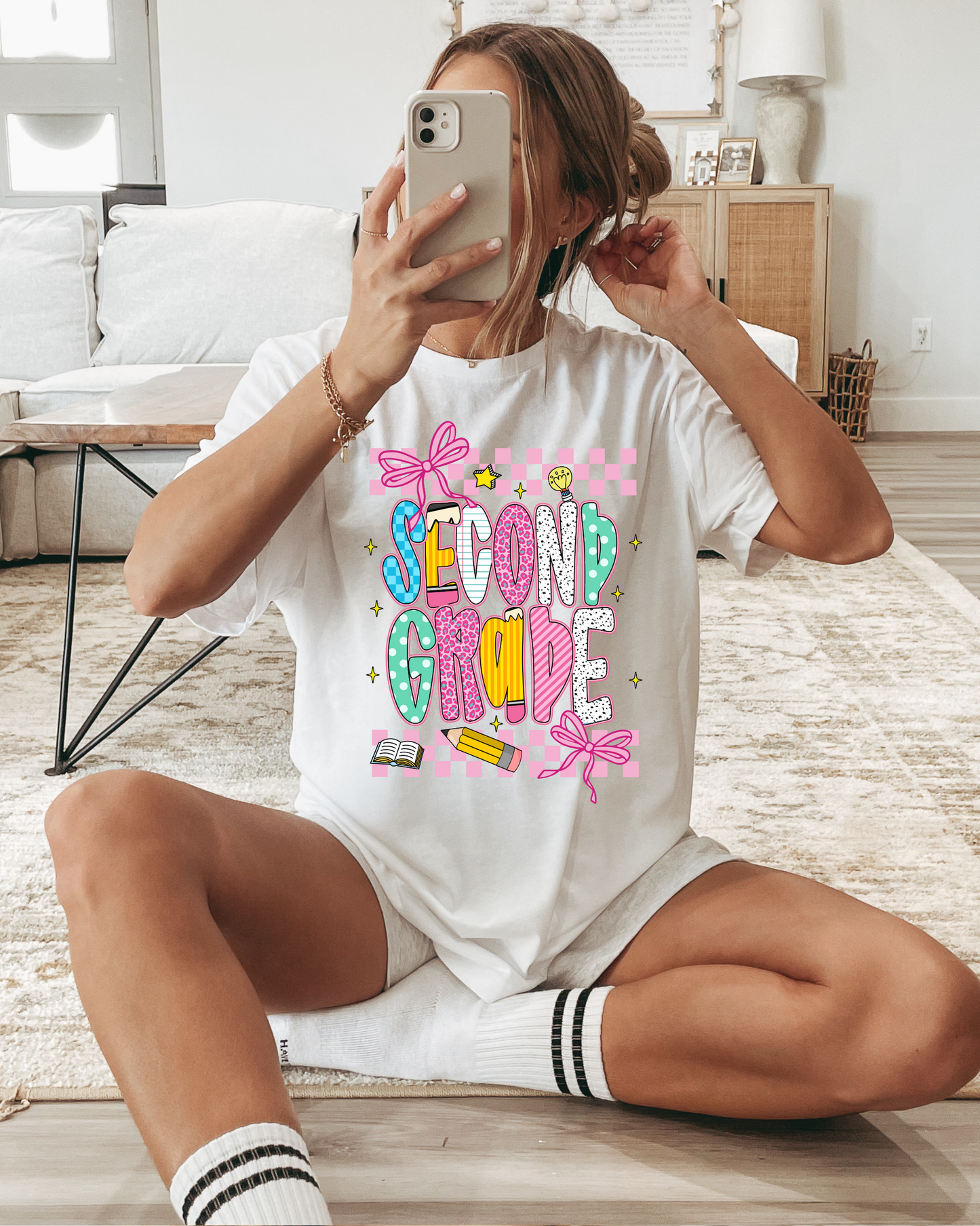 Second Grade (pink checkered)