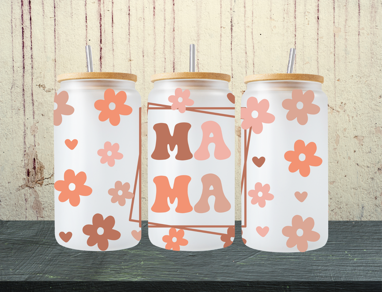 Mama with flowers and hearts - UV Libby Wrap