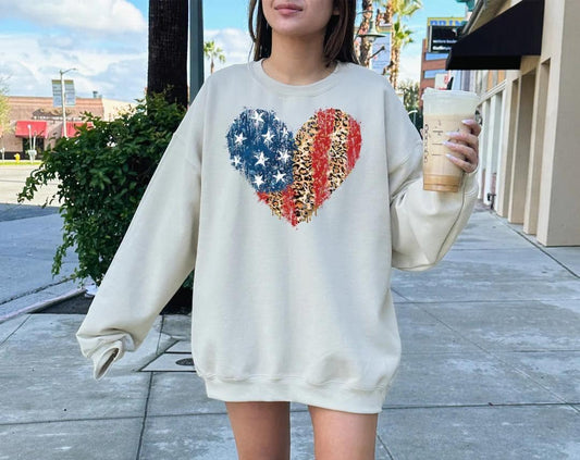 Leopard Flag Heart