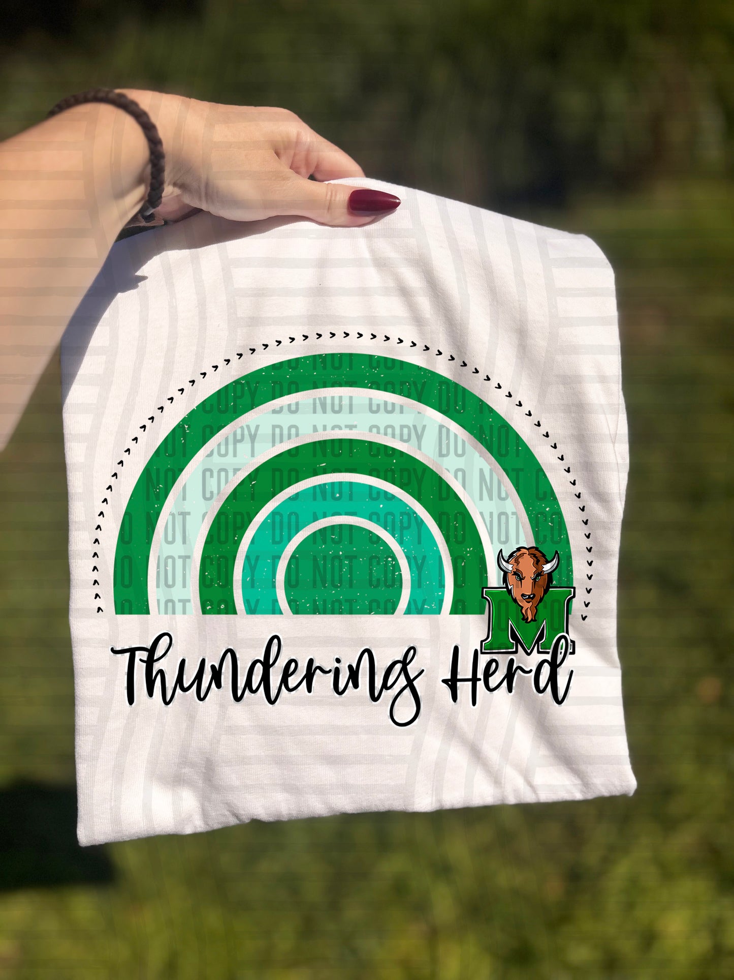 Retro Sunset Thundering Herd