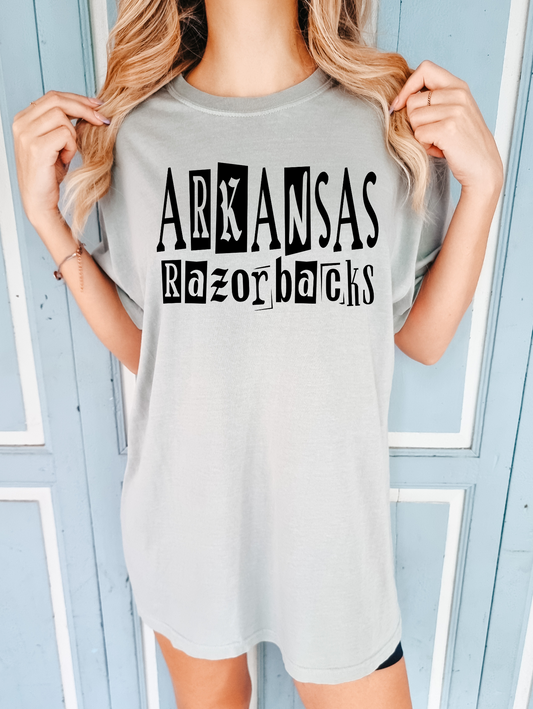 Arkansas Razorbacks-black