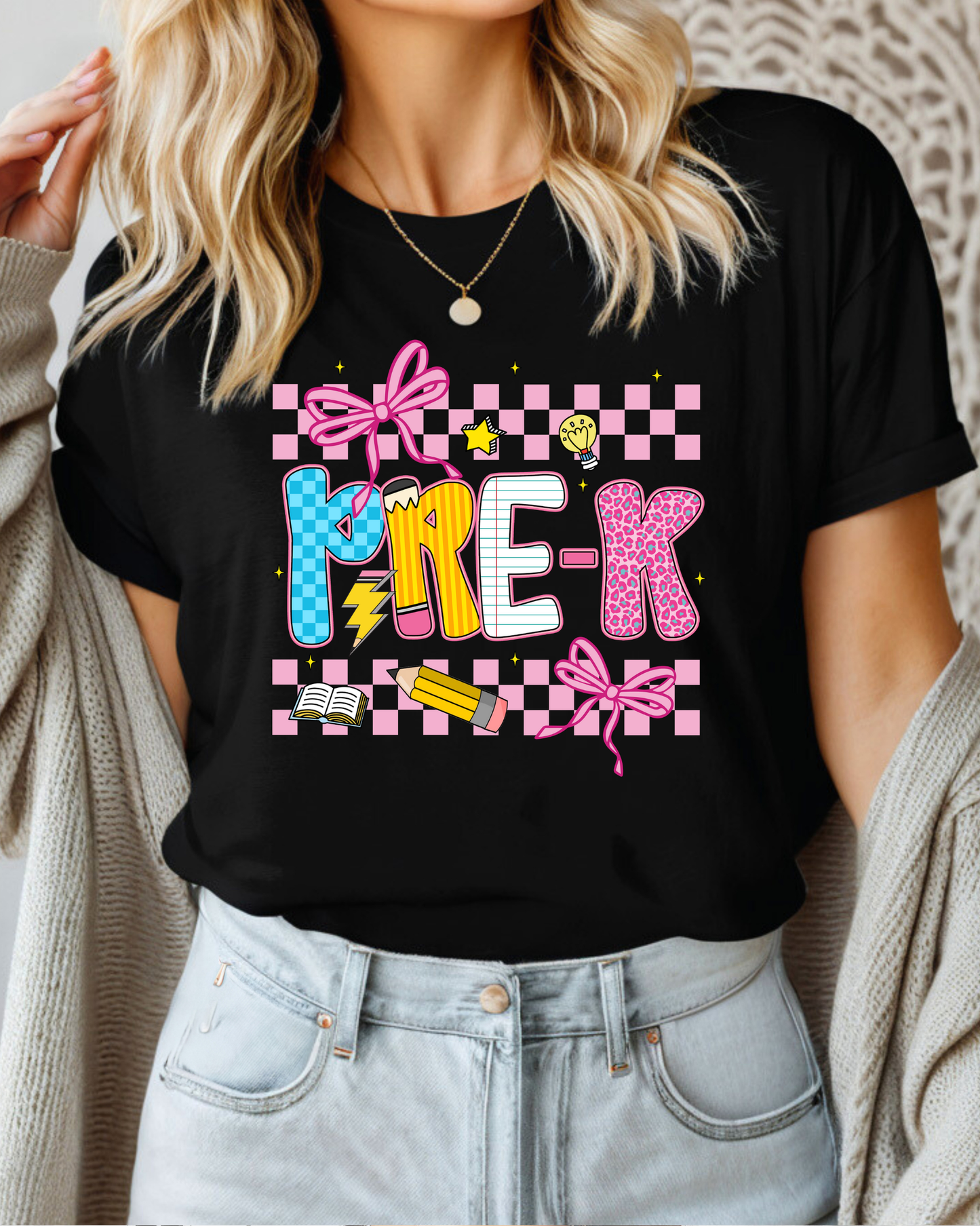 Pre-K (pink checkered)