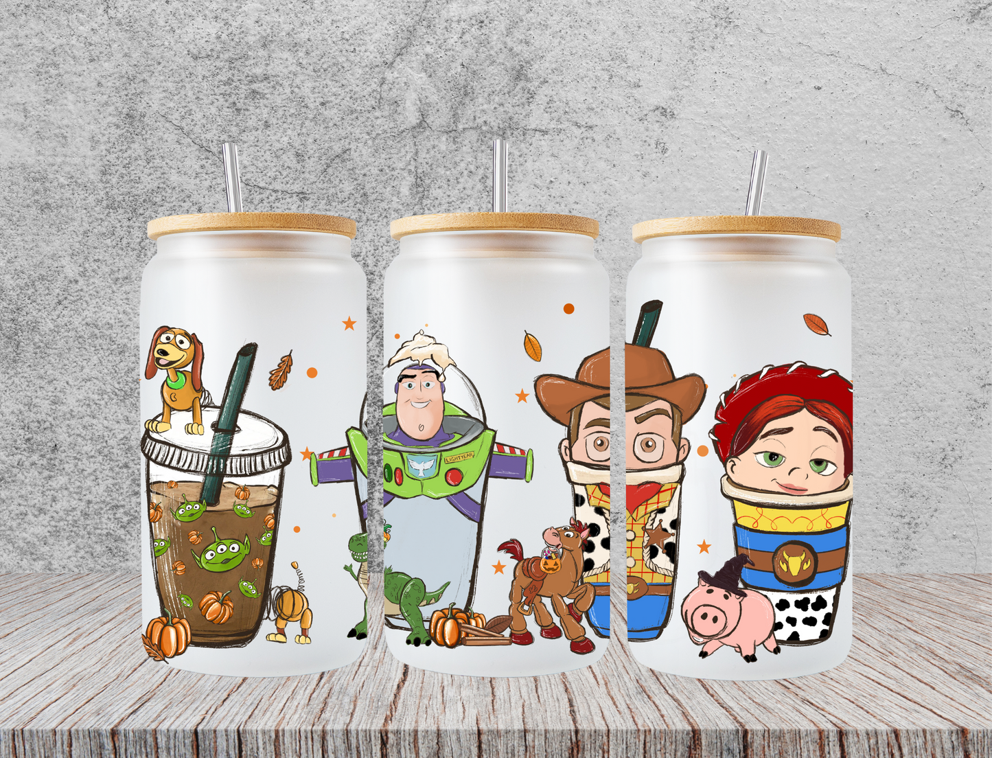 Toy story cups - UV Libby Wrap