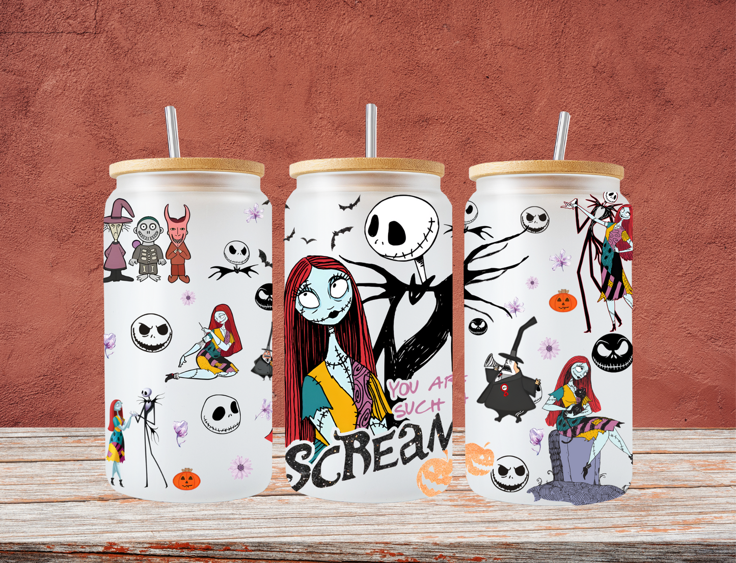 Jack Skellington and Saly, you are such a scream - UV Libby Wrap