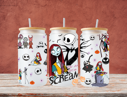 Jack Skellington and Saly, you are such a scream - UV Libby Wrap