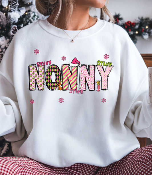 Nonny Grinch Christmas Doodle