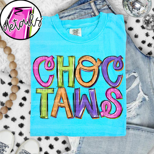 DOODLE COLORFUL CHOCTAWS