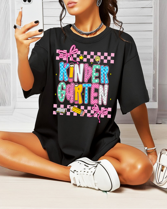 Kindergarten (pink checkered)