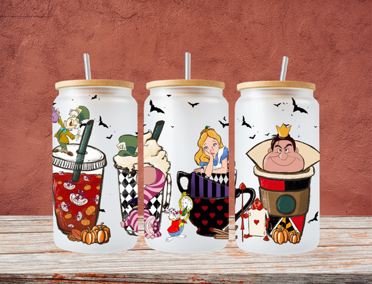 Alice in wonderland cups - UV Libby Wrap