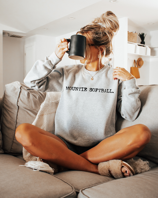 Mountie Softball Black Font