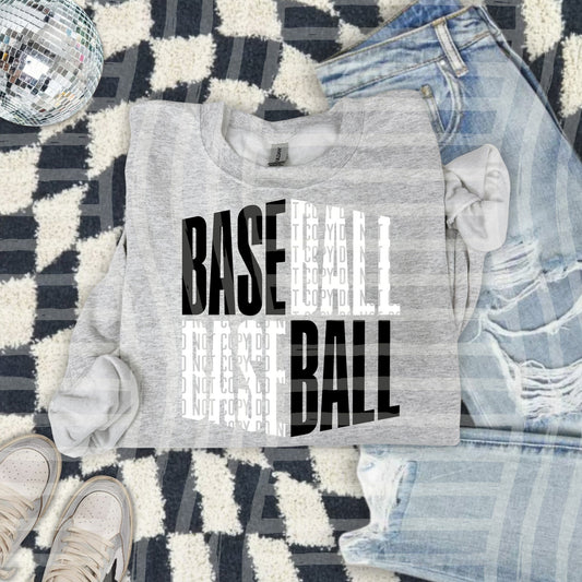 BASEBALL BLACK WHITE