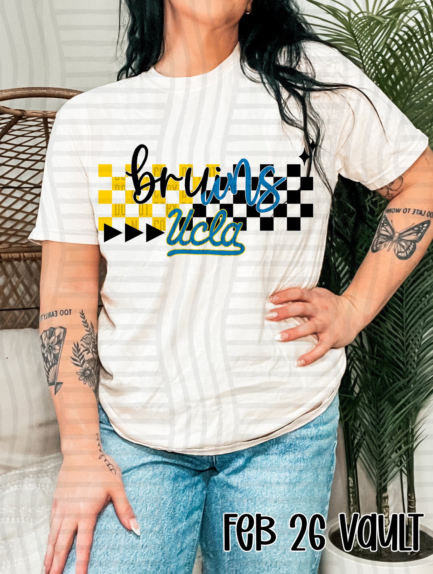 CHECKERED UCLA BRUINS