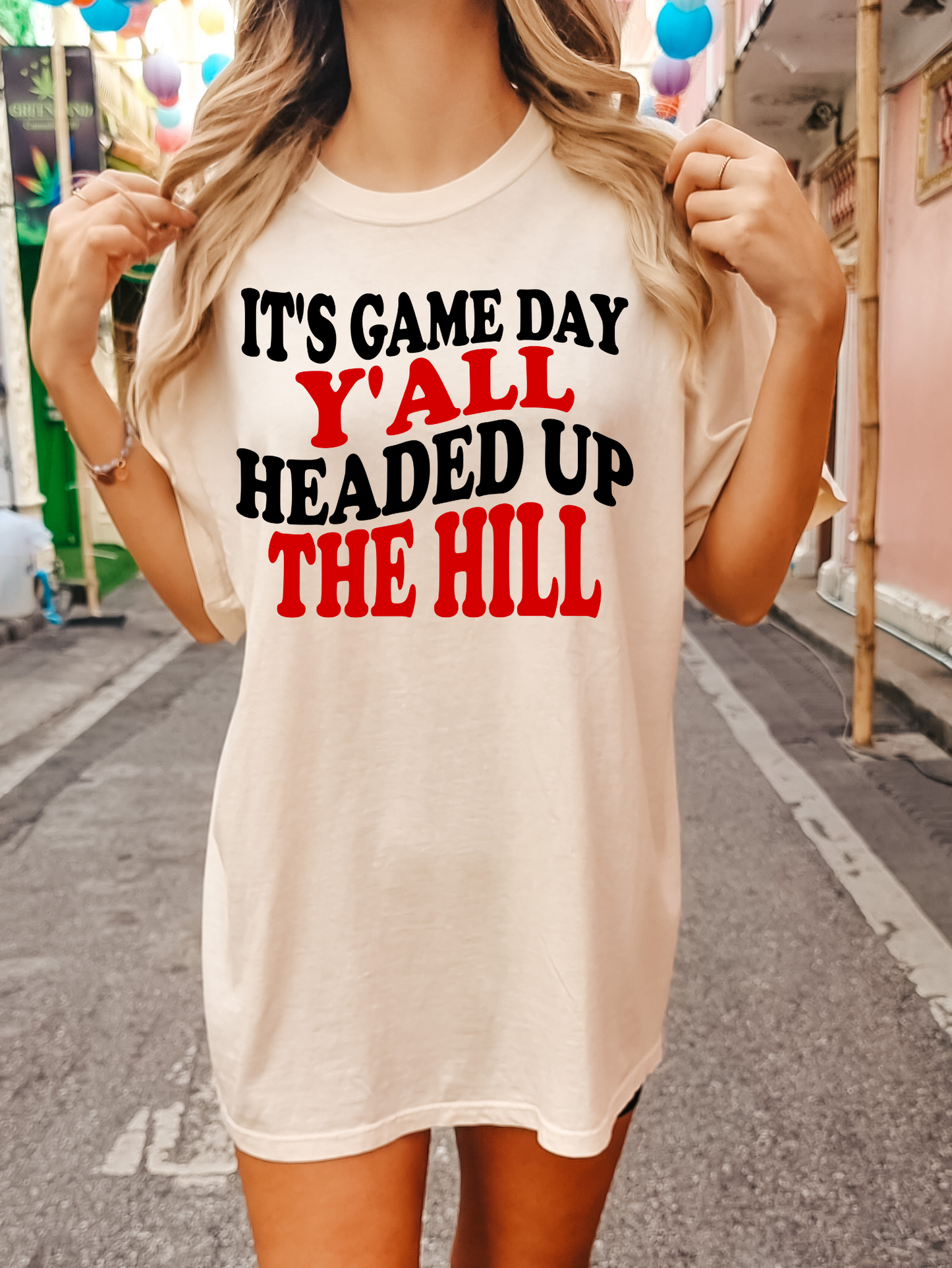 It's game day y'all headed up the hill