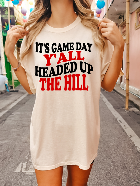 It's game day y'all headed up the hill