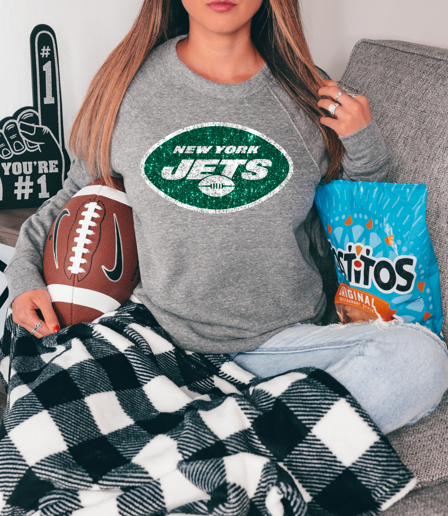 New York Jets Logo GLITTER - DTF Print