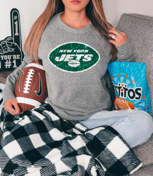 New York Jets Logo GLITTER - DTF Print