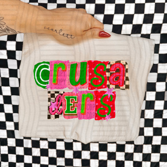CRUSADERS RED & GREEN CHECKERS