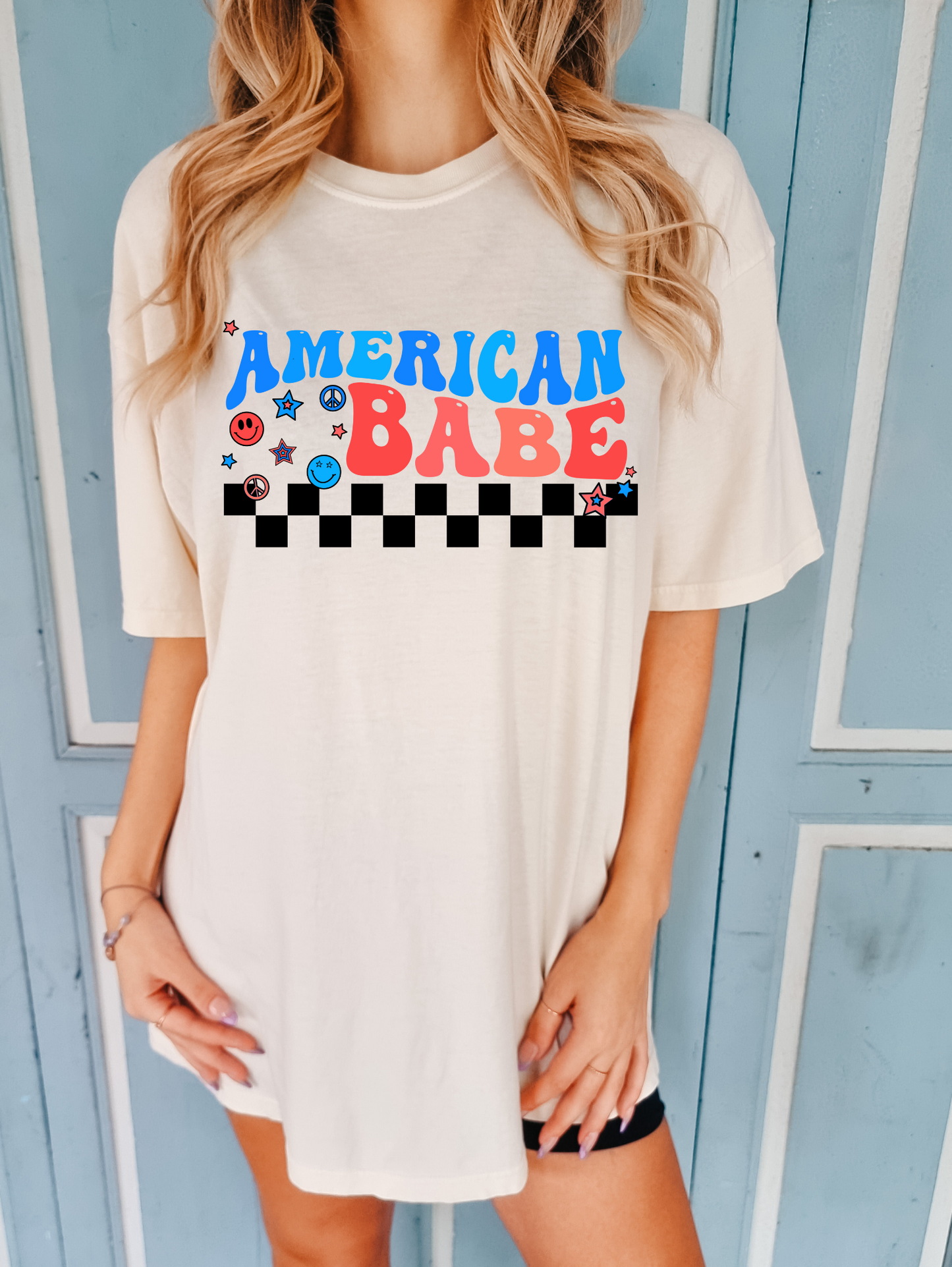 American Babe Black Checkered