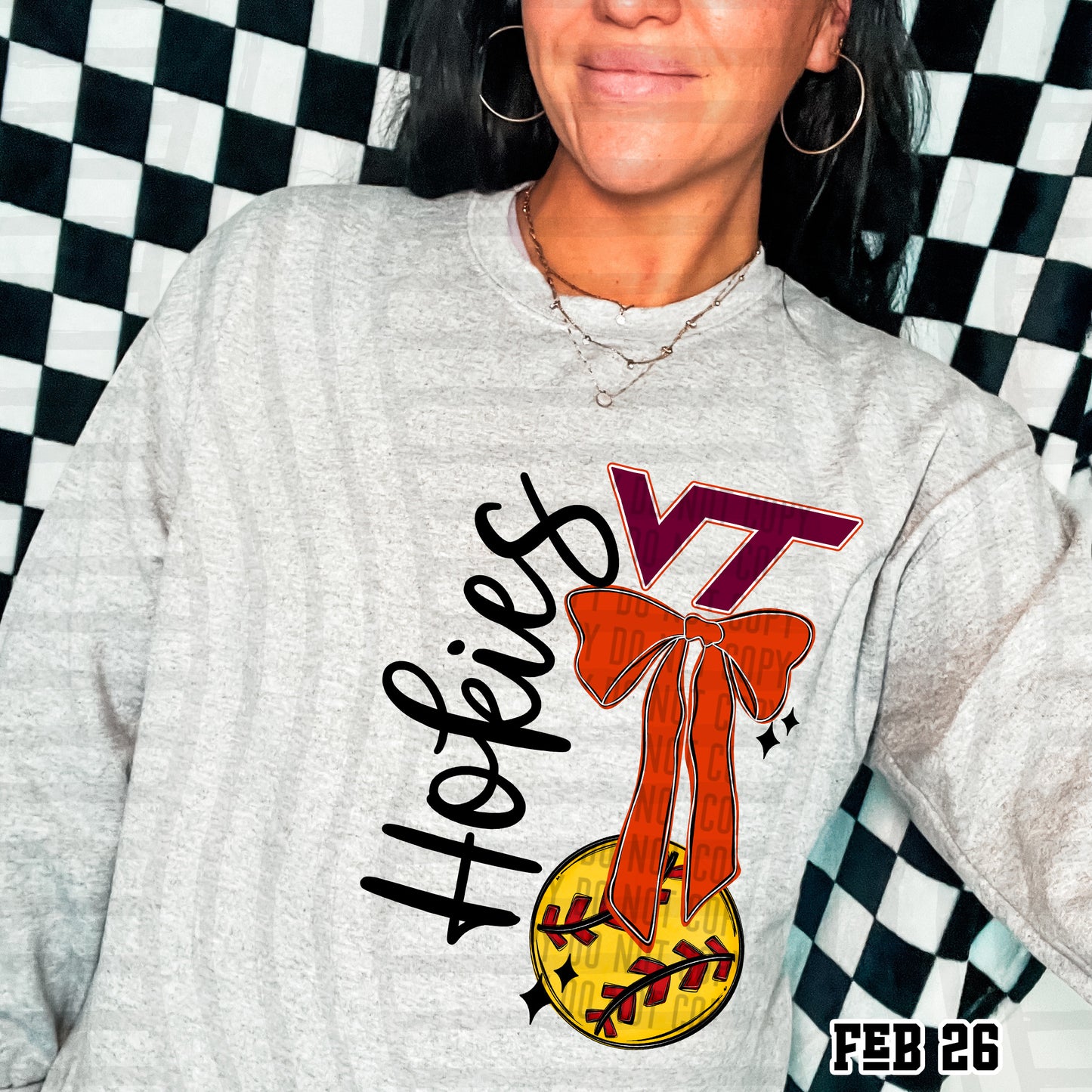 VIRGINIA TECH HOKIES SOFTBALL BOW