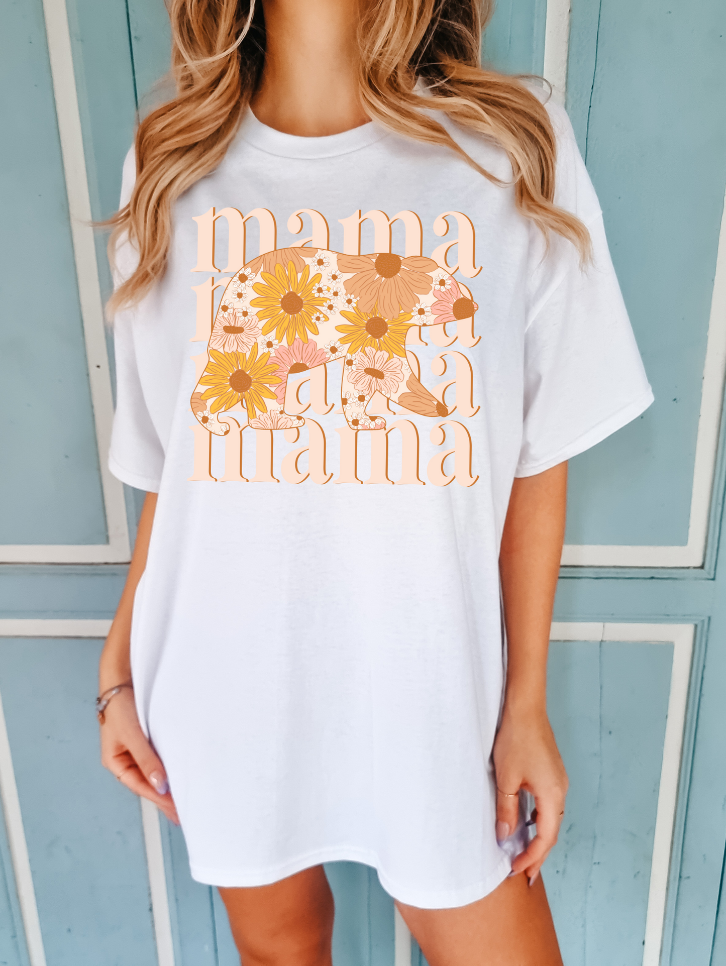 Mama-with sunflower bear