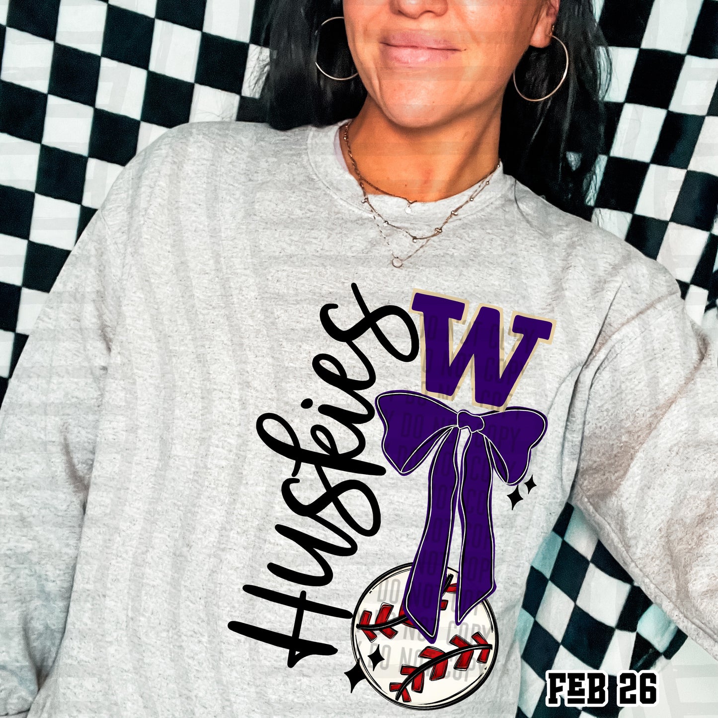 HUSKIES BASEBALL BOW