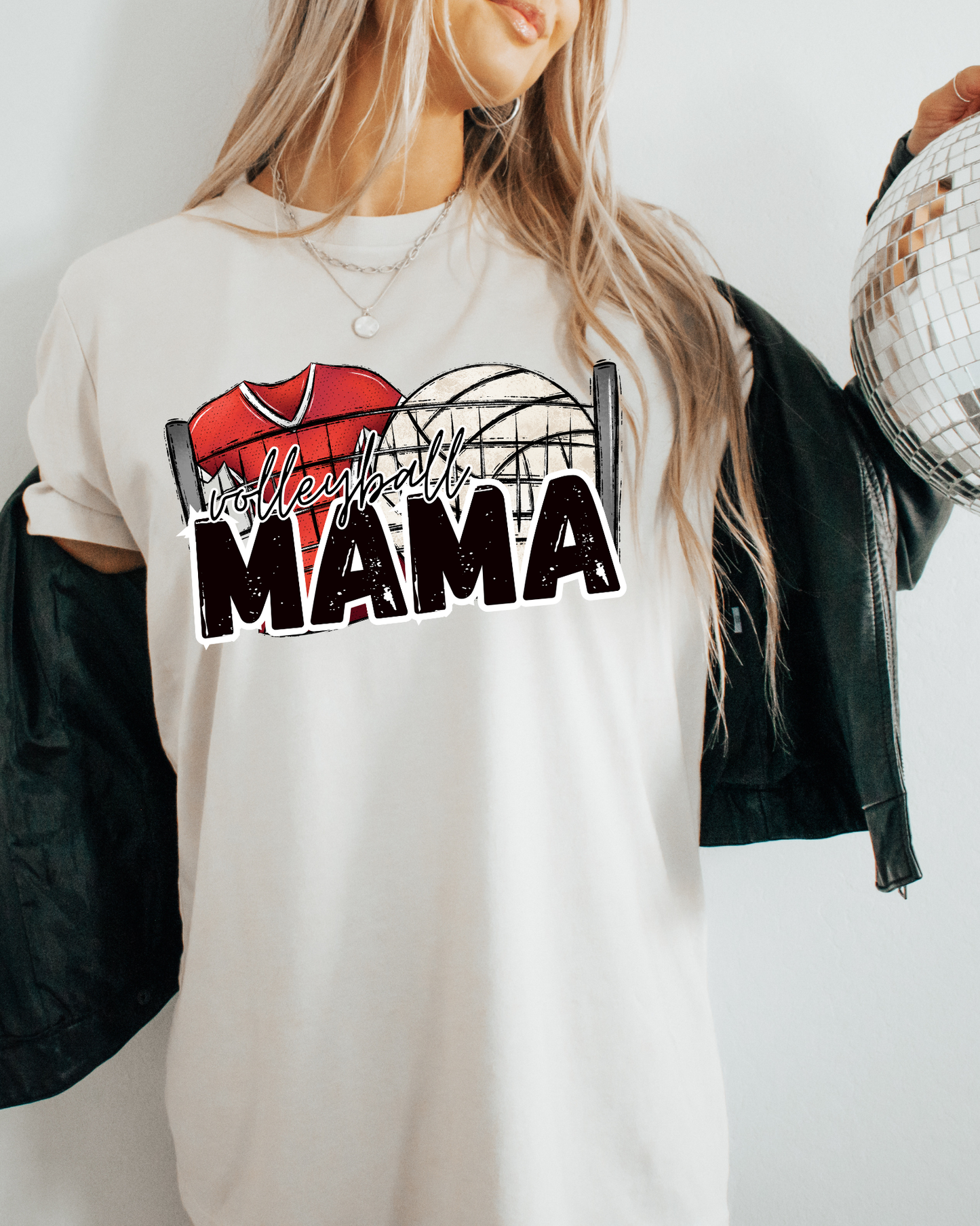 Volleyball Mama (red jersey)