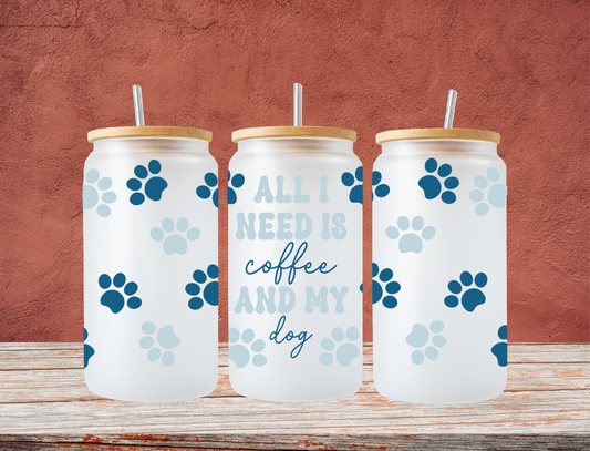 All I need is coffee and my dog - UV Libby Wrap