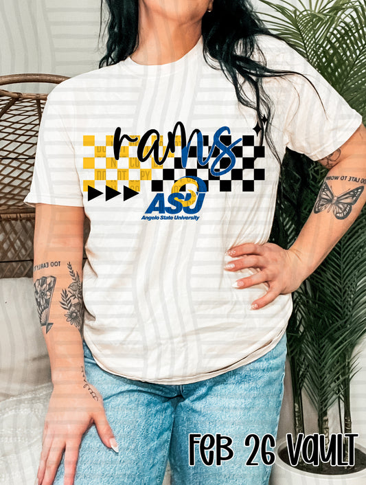CHECKERED ASU RAMS