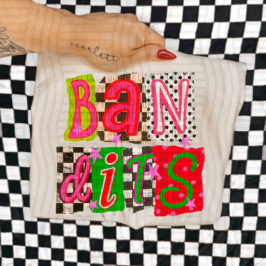 BANDITS RED & GREEN CHECKERS