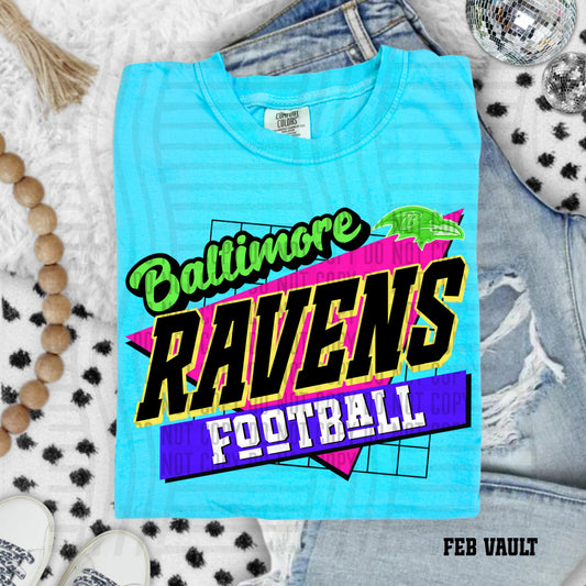 RETRO BALTIMORE RAVENS FOOTBALL