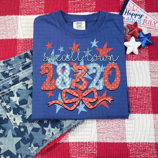SMALL TOWN 28320 RED WHITE & BLUE